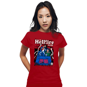 Daily_Deal_Shirts Fitted Shirts, Woman / Small / Red The Hellfire Club Comics