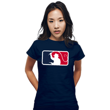 Load image into Gallery viewer, Daily_Deal_Shirts Fitted Shirts, Woman / Small / Navy Major League Archaeology

