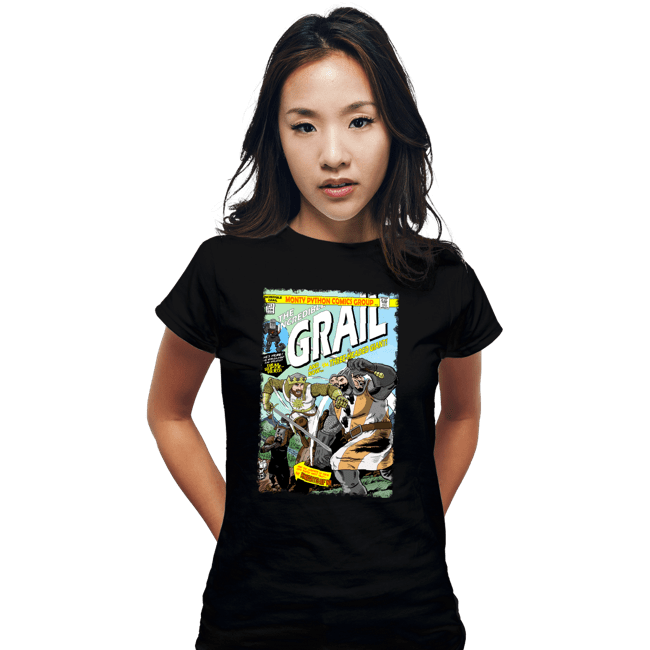 Secret_Shirts Fitted Shirts, Woman / Small / Black The Incredible Grail