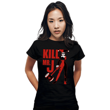 Load image into Gallery viewer, Daily_Deal_Shirts Fitted Shirts, Woman / Small / Black Kill Mr. J
