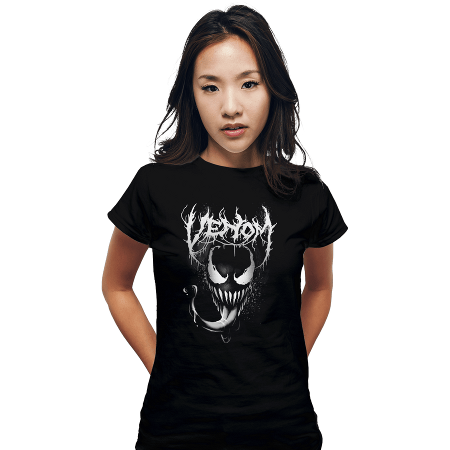 Shirts Fitted Shirts, Woman / Small / Black Venom Metal