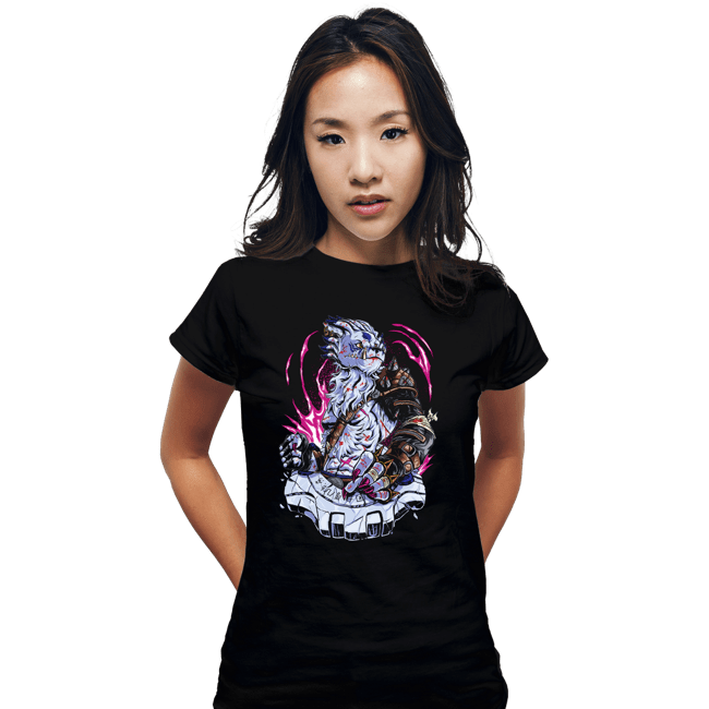 Daily_Deal_Shirts Fitted Shirts, Woman / Small / Black Battle Weregarurumon
