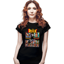 Load image into Gallery viewer, Shirts Fitted Shirts, Woman / Small / Black The Rock Fighter
