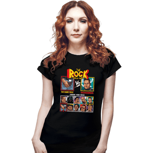 Shirts Fitted Shirts, Woman / Small / Black The Rock Fighter