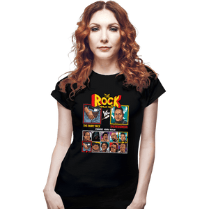 Shirts Fitted Shirts, Woman / Small / Black The Rock Fighter