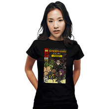 Load image into Gallery viewer, Secret_Shirts Fitted Shirts, Woman / Small / Black No Way Home Comics
