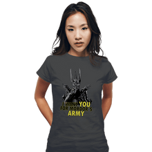 Load image into Gallery viewer, Shirts Fitted Shirts, Woman / Small / Charcoal Mordor&#39;s Army

