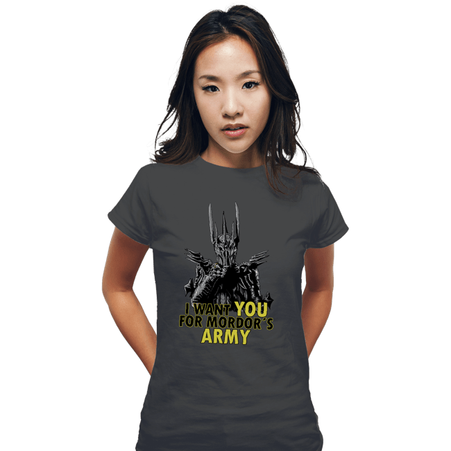 Shirts Fitted Shirts, Woman / Small / Charcoal Mordor's Army