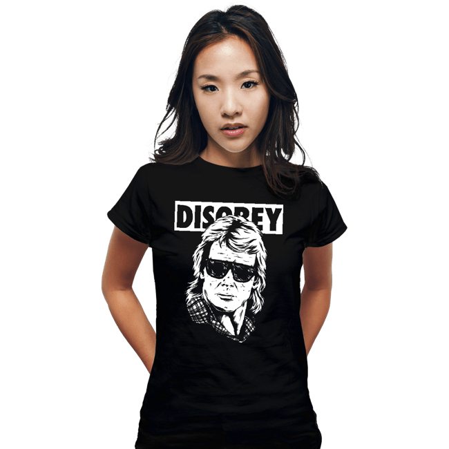 Secret_Shirts Fitted Shirts, Woman / Small / Black Live To Disobey