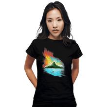Load image into Gallery viewer, Shirts Fitted Shirts, Woman / Small / Black Sunset On Koholint
