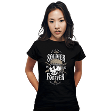 Load image into Gallery viewer, Shirts Fitted Shirts, Woman / Small / Black Soldier Forever
