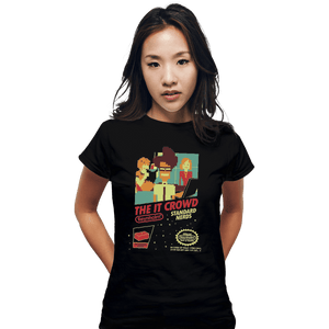 Shirts Fitted Shirts, Woman / Small / Black Standard Nerds NES