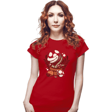 Load image into Gallery viewer, Shirts Fitted Shirts, Woman / Small / Red Nap Time
