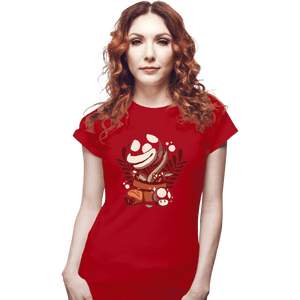 Shirts Fitted Shirts, Woman / Small / Red Nap Time