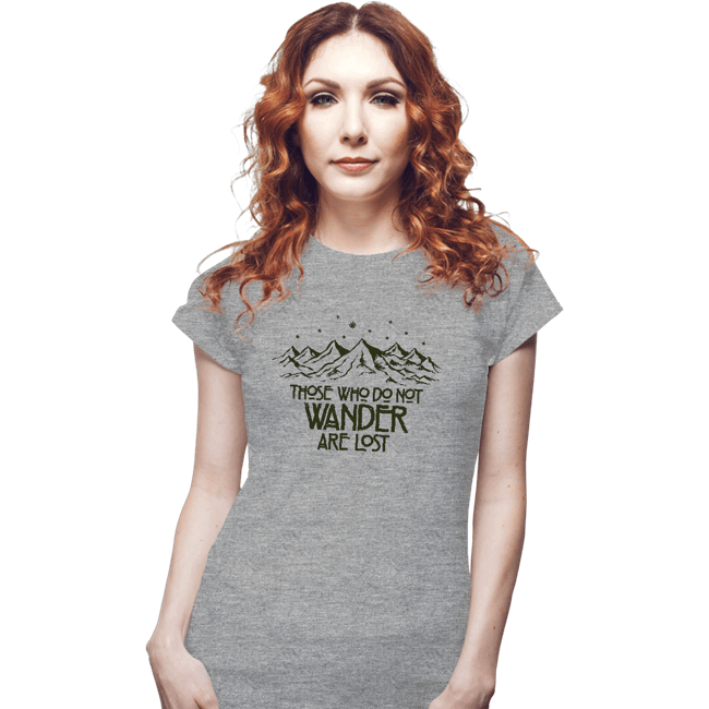 Secret_Shirts Fitted Shirts, Woman / Small / Sports Grey Those Who Do Not Wander