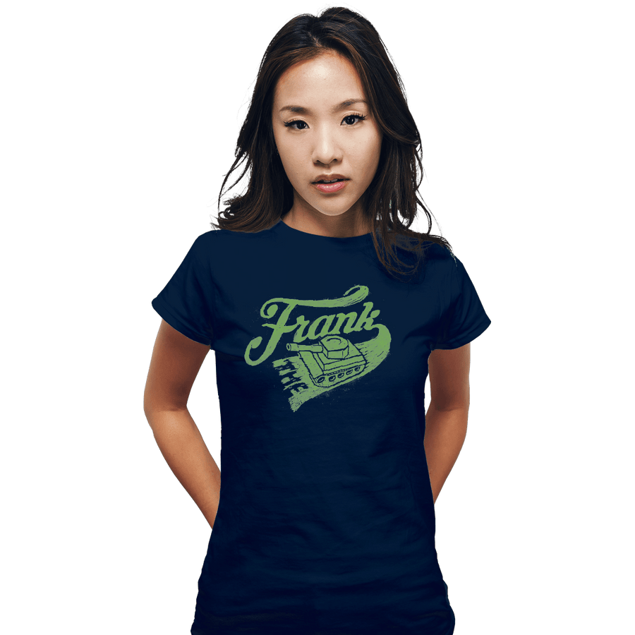 Shirts Fitted Shirts, Woman / Small / Navy Frank the Tank