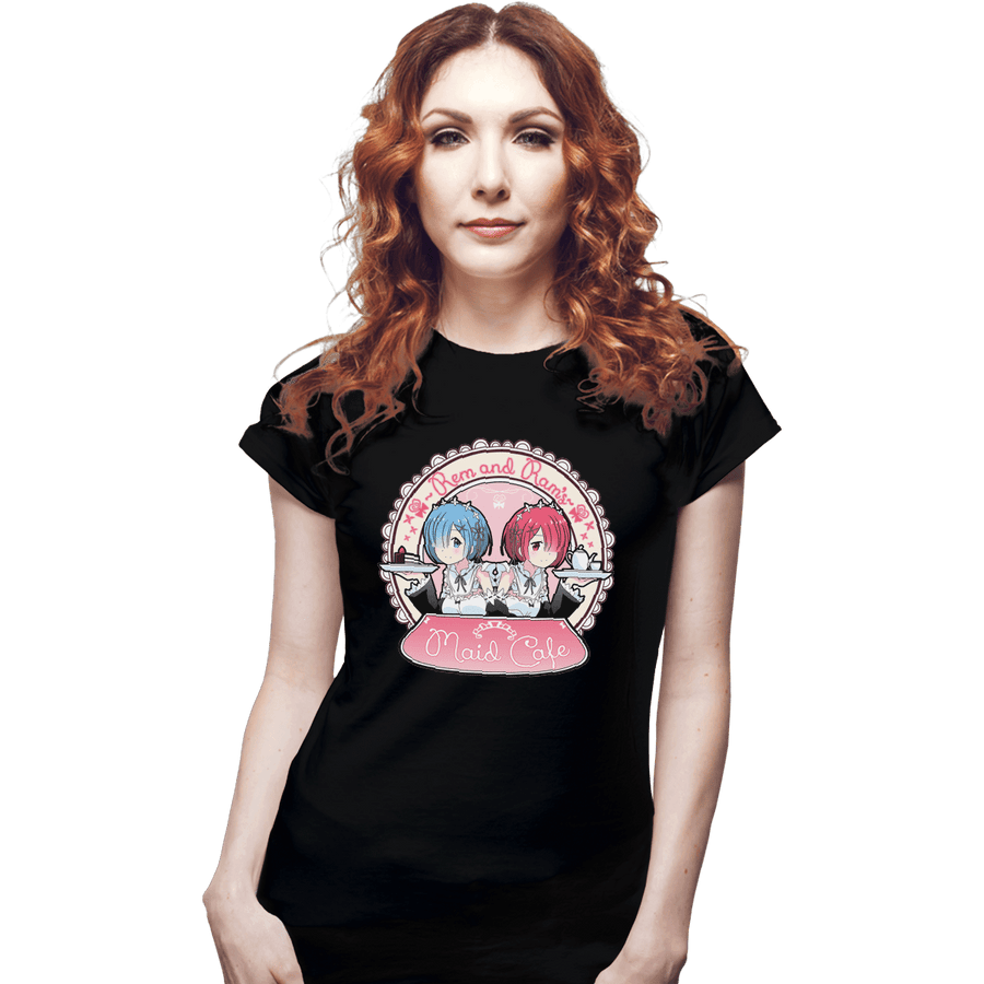 Shirts Fitted Shirts, Woman / Small / Black Maid Cafe