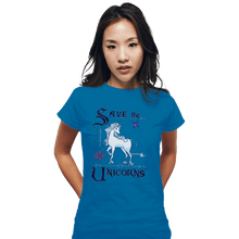 Load image into Gallery viewer, Secret_Shirts Fitted Shirts, Woman / Small / Sapphire Magical Conservation
