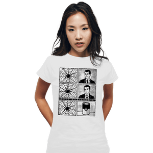 Secret_Shirts Fitted Shirts, Woman / Small / White Spider Can
