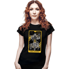 Load image into Gallery viewer, Secret_Shirts Fitted Shirts, Woman / Small / Black The Lovers Tarot
