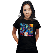 Load image into Gallery viewer, Secret_Shirts Fitted Shirts, Woman / Small / Black Van Gogh Never Experienced Space Madness!
