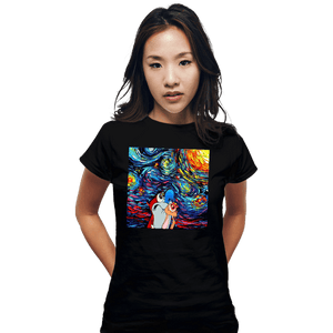 Secret_Shirts Fitted Shirts, Woman / Small / Black Van Gogh Never Experienced Space Madness!