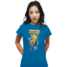 Load image into Gallery viewer, Shirts Fitted Shirts, Woman / Small / Sapphire Sailor Samus Power Suit
