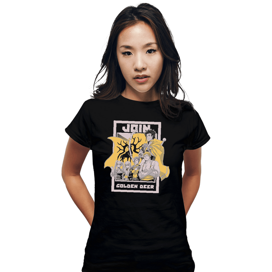 Shirts Fitted Shirts, Woman / Small / Black Join Golden Deer