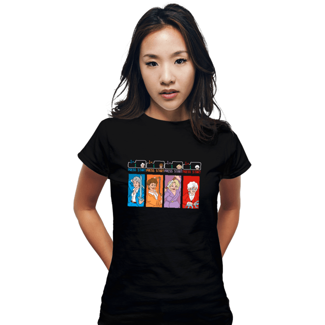 Daily_Deal_Shirts Fitted Shirts, Woman / Small / Black Golden Ninjas