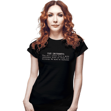 Load image into Gallery viewer, Secret_Shirts Fitted Shirts, Woman / Small / Black The Internet
