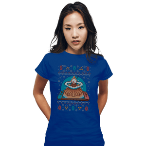 Shirts Fitted Shirts, Woman / Small / Royal Blue Awakening Christmas