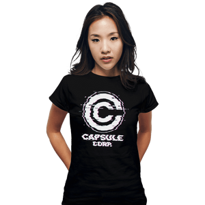 Shirts Fitted Shirts, Woman / Small / Black Ddjvigo's Glitch Capsule Corp
