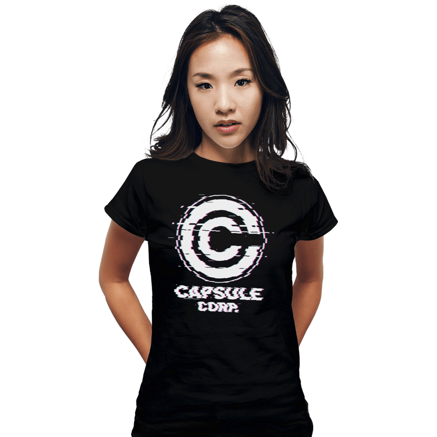 Shirts Fitted Shirts, Woman / Small / Black Ddjvigo's Glitch Capsule Corp