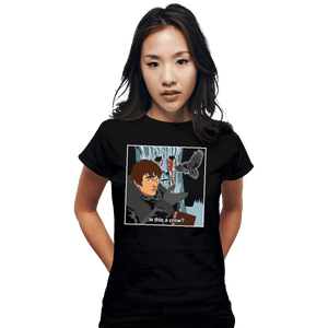 Shirts Fitted Shirts, Woman / Small / Black Is This A Crow
