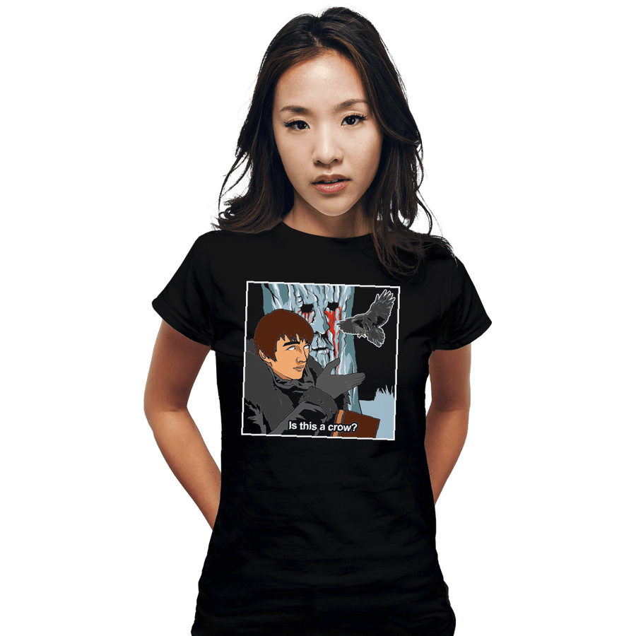 Shirts Fitted Shirts, Woman / Small / Black Is This A Crow