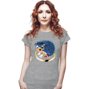 Secret_Shirts Fitted Shirts, Woman / Small / Sports Grey The Fastest Hedgehog