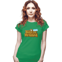 Load image into Gallery viewer, Shirts Fitted Shirts, Woman / Small / Irish Green Do Not Disturb
