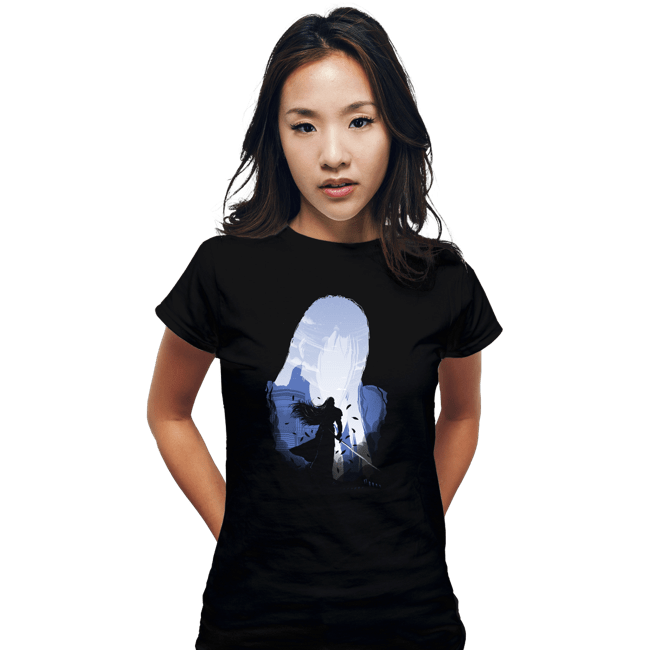 Shirts Fitted Shirts, Woman / Small / Black The One Winged Angel