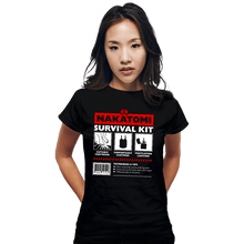 Load image into Gallery viewer, Daily_Deal_Shirts Fitted Shirts, Woman / Small / Black Nakatomi Survival Kit
