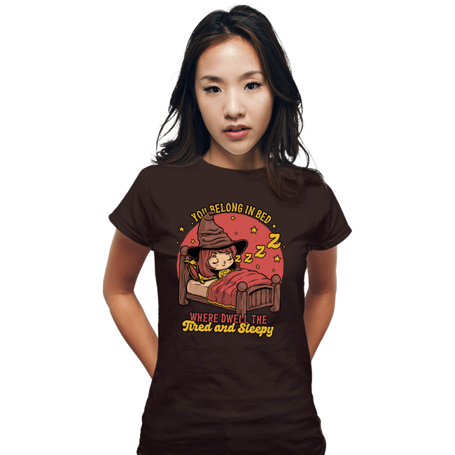 Secret_Shirts Fitted Shirts, Woman / Small / Black Where Dwell The Sleepy