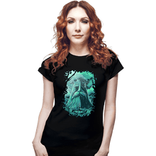 Load image into Gallery viewer, Daily_Deal_Shirts Fitted Shirts, Woman / Small / Black Hyrule Forest Hero
