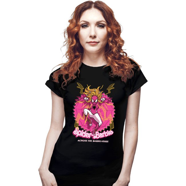 Daily_Deal_Shirts Fitted Shirts, Woman / Small / Black Spider Doll Verse