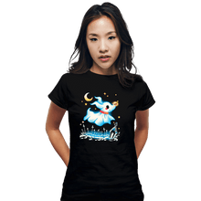 Load image into Gallery viewer, Daily_Deal_Shirts Fitted Shirts, Woman / Small / Black Ghost Dog

