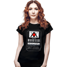 Load image into Gallery viewer, Shirts Fitted Shirts, Woman / Small / Black Hunter License
