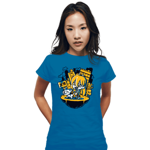 Daily_Deal_Shirts Fitted Shirts, Woman / Small / Sapphire Chainsaw Power