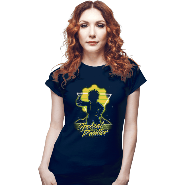 Shirts Fitted Shirts, Woman / Small / Navy Retro Special Dweller