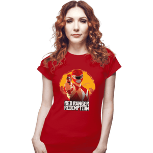 Shirts Fitted Shirts, Woman / Small / Red Red Ranger Redemption