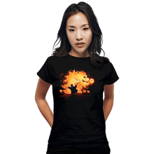 Load image into Gallery viewer, Daily_Deal_Shirts Fitted Shirts, Woman / Small / Black Super Dragon Evolution
