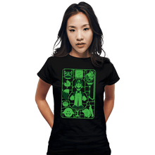 Load image into Gallery viewer, Secret_Shirts Fitted Shirts, Woman / Small / Black Luigi Model Sprue

