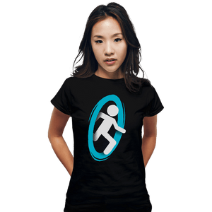 Shirts Fitted Shirts, Woman / Small / Black Portal A
